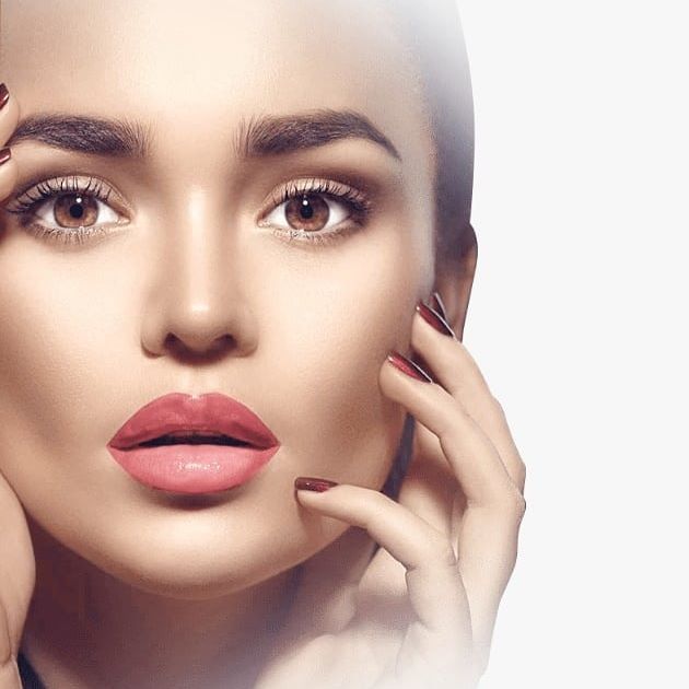 Woman's beauty after complete beauty treatment