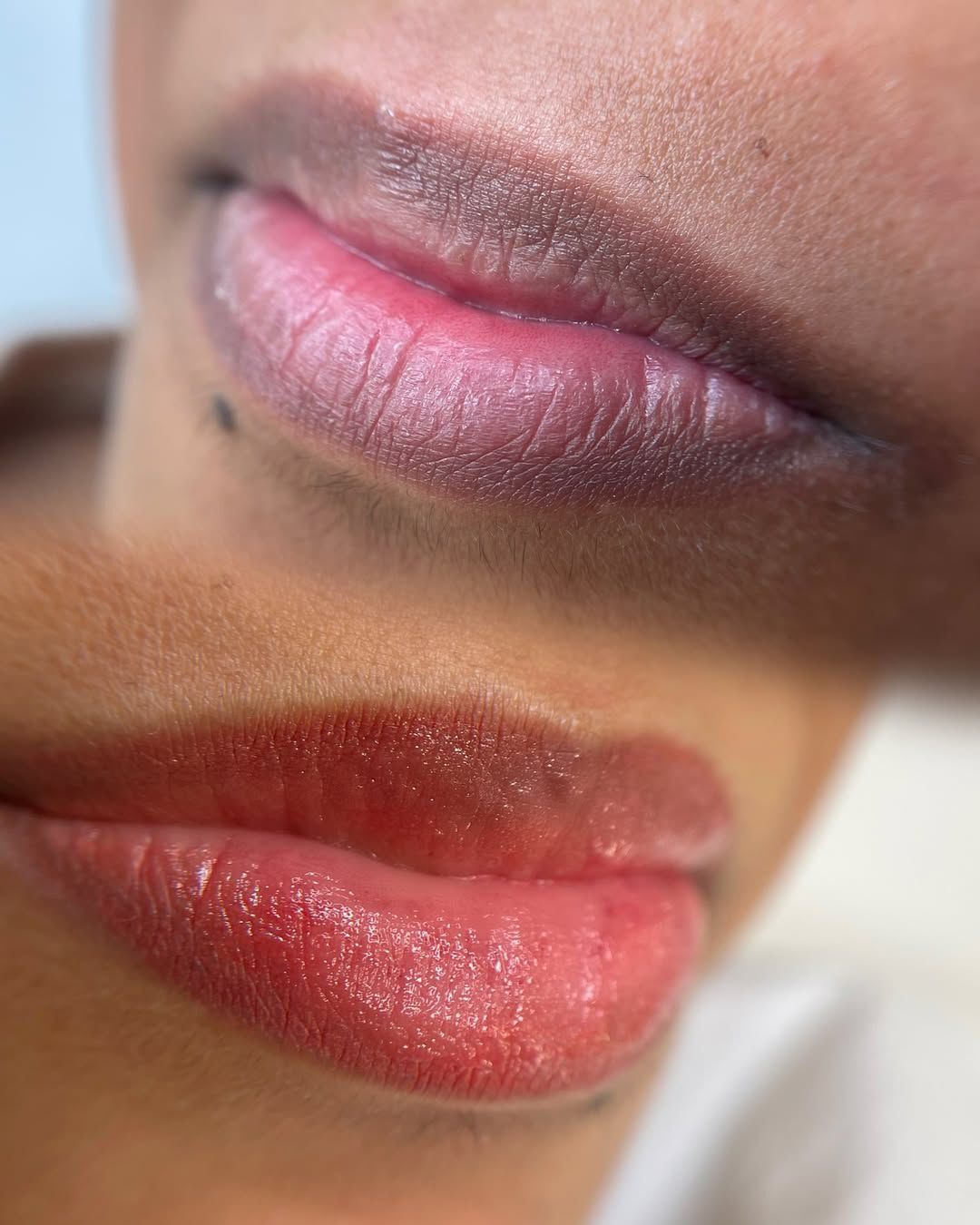 Woman's lips close-up
