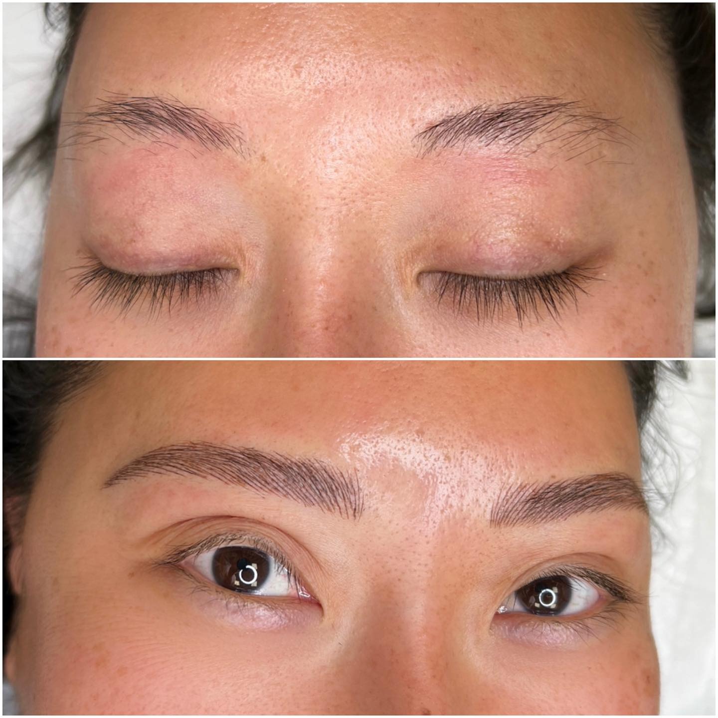 Nano brows before and after