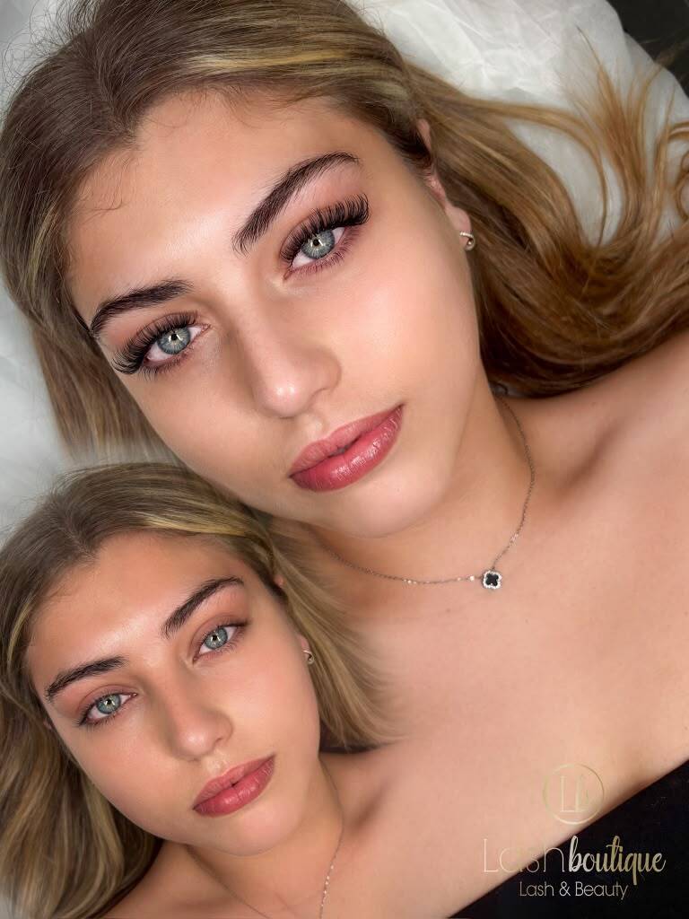 Lash extension close-up